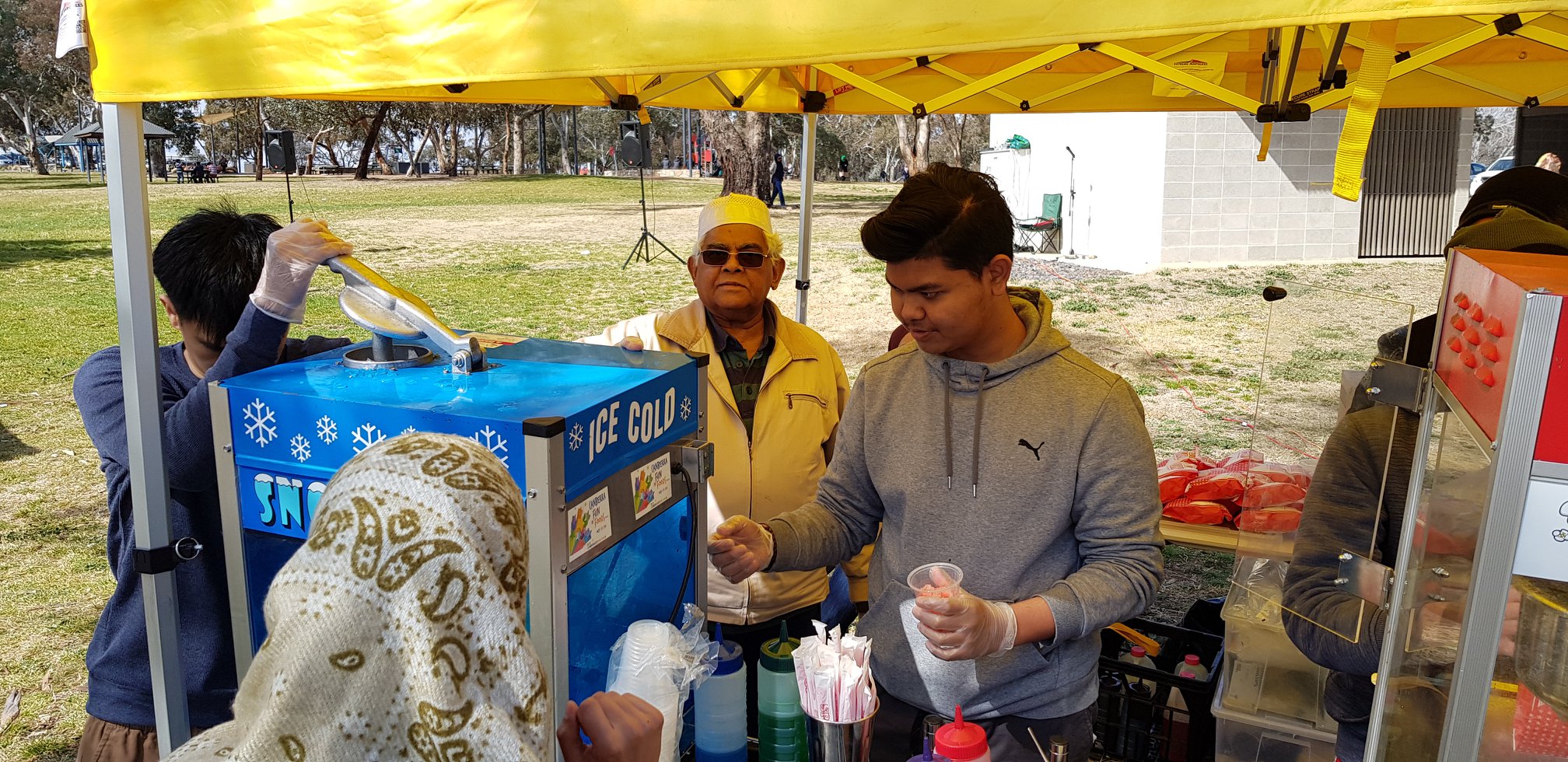 Hashim Abdul Rahman OAM at an Eid celebration