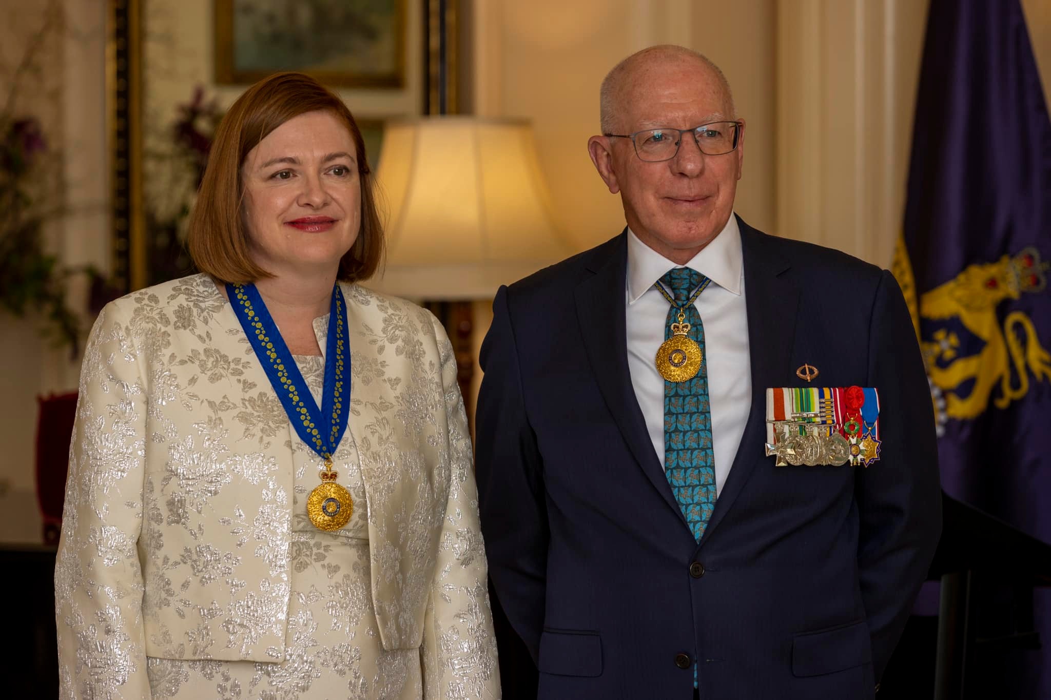 Prof Tanya Monro AC and Governor-General David Hurley AC DSC (Retd)