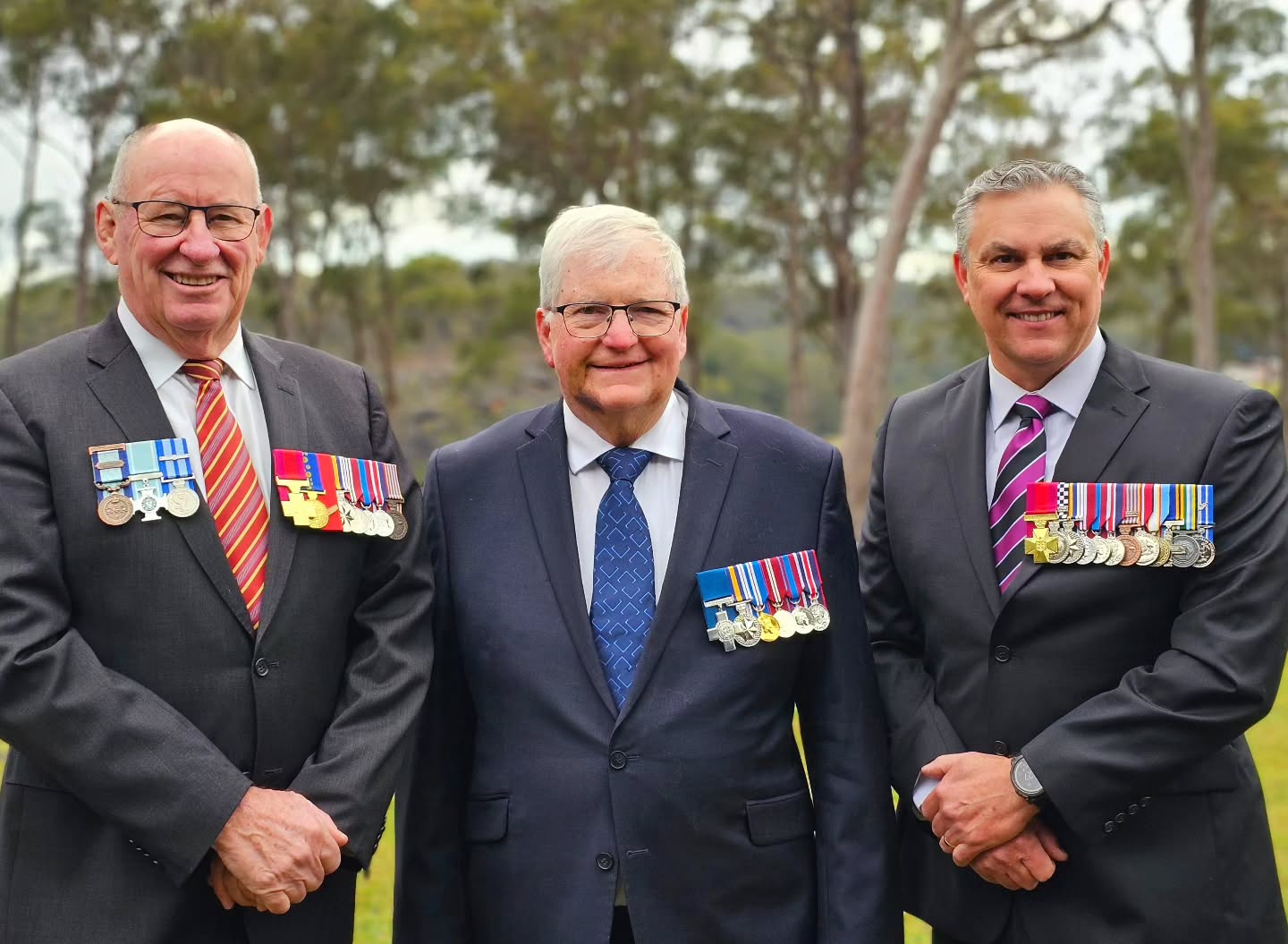 Allan Sparkes CV OAM, Michael Pratt GC and Tim Britten CV