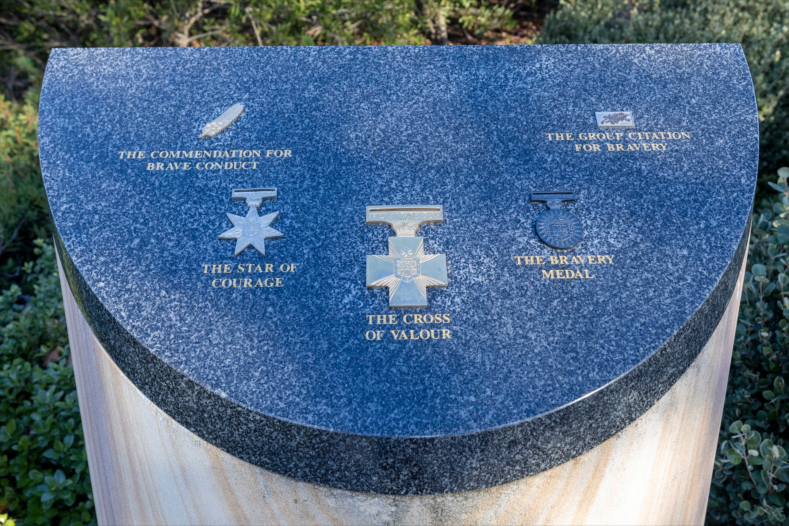 Monument in the bravery garden