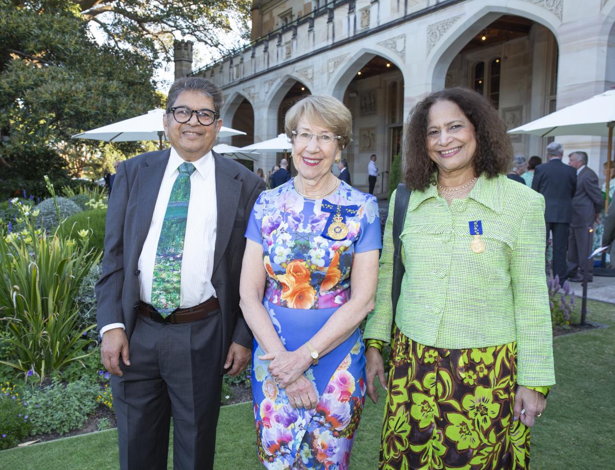 Kalpana Sriram received her OAM at Government House Sydney