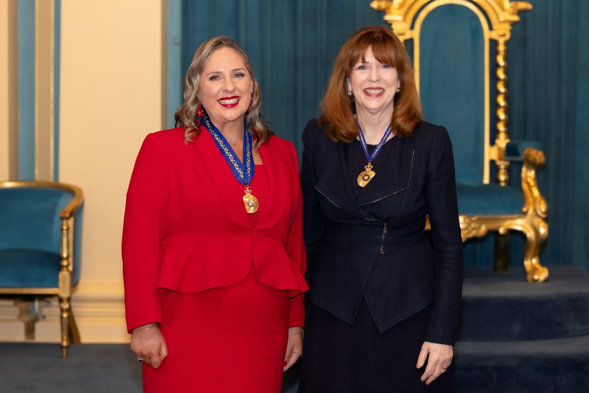 Assoc Prof Misty Jenkins AO and Victorian Governor Margaret Gardner