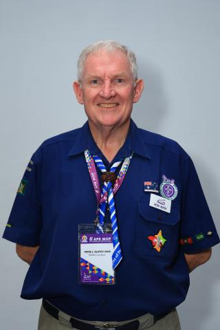 Peter Blatch AM in scout uniform